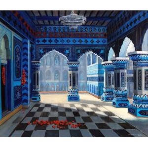 G. N. Qazi, Spiritual Gathering, 24 x 30 inch, Acrylic On Canvas, AC-GNQ-100